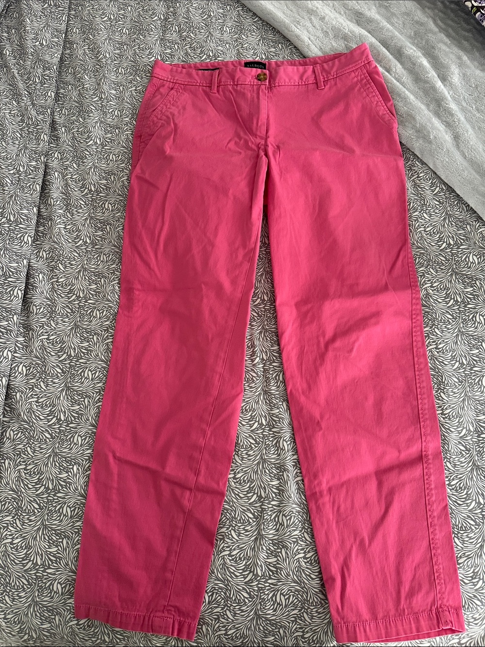 Talbots Pink Relaxed Chino Pants